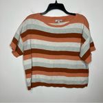 Madewell boxy sweater tee striped size medium Photo 2