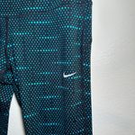 Nike  WOMENS EPIC RUN TIGHT FIT BLACK BLUE RUNNING CAPRI TIGHTS Photo 2