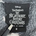 Disney Nightmare Before Christmas Black Oversized Sweatshirt Jack Skellington Size 6 Photo 3