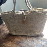 Natural Woven Tote Bag great for the beach Tan Photo 0