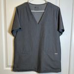 FIGS  V-Neck Surgeon Nurse Doctor Pharmacist Scrub Top Casma Size Large EUC #2559 Photo 1
