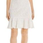Eliza J NWT Fit & Flare Ivory White Lace Flutter Sleeve Short Dress Size 14 NEW Photo 0