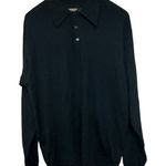 BACHRACH 100% merinos wool fine sweater Made in Italy size L Black Size L Photo 0