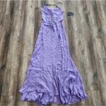 Retrofête Retrofete Larissa Dress in Dusty Lilac Purple Large Silk NWT Corset Semi Sheer Photo 2