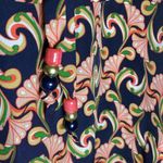 Webster Miami Dress Small Floral Belted Blue Photo 3