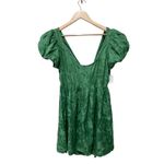 byTiMo Floral Jacquard Babydoll Mini‎ Dress Emerald Green Size XXL NWOT Photo 7