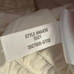 Madewell Blouse Woman's Small Cream Smocked Hem Boho Coastal Casual Minimal Photo 11