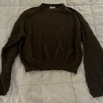 Cropped Green Sweater Size L Photo 0