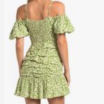 ASTR Green Ditsy Floral Mini Dress, Medium Photo 1