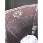 Anne Klein Women's Brown Leather Suede Heeled Boots Size 9 Photo 6