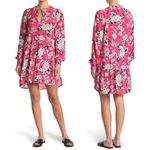 Maaji NWT shinning Tides Pink Floral Tiered Dress Size Large Photo 1