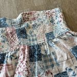 American Eagle Womens  Pink/Blue Strapless Top - L Photo 1