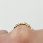 Five and Two New Scattered Opal Gold Tone Serena Stacking Ring Size 6 Photo 10