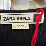 ZARA  SRPLS Limited Edition Navy Ribbed Sweater Size Medium M Wool Cashmere Blend Photo 5