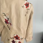 Dennis Basso Madison Ave. faux leather floral jacket Photo 4
