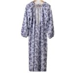 Hill House  the Simone Dress lilac Tonal Floral Long Sleeve Maxi XS NWT Photo 3