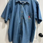Vintage ATL Blue Denim 1996 Atlanta Summer Olympics Casual Button Down Shirt XL Photo 0