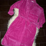 Victoria's Secret Victoria’s Secret hot pink ribbed robe sz medium Photo 0