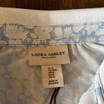 Laura Ashley  Polo Shirt M Blue
Floral Zip Collar Golf Tennis
Pickleball UPF Photo 5