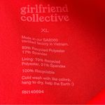 Girlfriend Collective Womens Size XL Pink Red Coral Ribbed 7/8 Leggings Athletic Photo 1