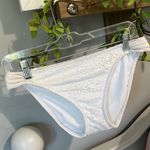 White Crochet Lace Bikini Swimsuit Bottom Womens Medium Mossimo Size undefined Photo 2