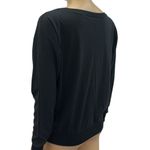 Wicked Black Long Dolman Sleeve Boat Neck Graphic Lightweight Tee Womens Large Photo 4
