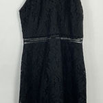 Francescas‎ Black Lace Dress Halter Neck Beaded Embellished Party Cocktail Size M Photo 0