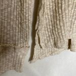 Caslon  Rib Knit V-Neck Pullover High Low Hem Tunic Side Slits Cream Size XL Photo 9