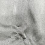 St. John  Leather Jacket Womens Large Pearlized‎ Steel Gray Quiet Luxury Old Money Photo 15