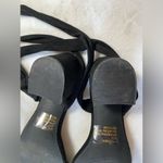 Lulus Lulu’s Trinidad Black Suede Lace-Up Heels Size 8 Photo 11