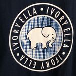 Ivory Ella  Long Sleeve T Shirt Navy Hoodie Sz S Photo 3