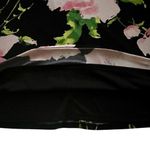 Anne Klein Dress Black Pink Floral Sleeveless Swing Knee Length Size 16 NEW Photo 9