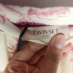 NWT TWINSET Silk and cotton floral maxi skirt Pink Size XL Photo 7