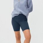 Everlane Womens The Perform Bike Short Atlantic Navy Blue L Photo 0