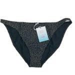 ANDIE DEMI MOORE x  Tropez Swim Bottom Women Sz L Black Gold Glam Retro Boho NWT Photo 3
