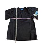 Cynthia Steffe CeCe black puff up short sleeve top size XS Photo 2