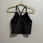 Old Navy  Active PowerSoft Crop Sports Bra Black Zebra Size L Photo 2