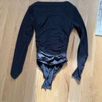 Abercrombie & Fitch Abercrombie Boat Neck Black Bodysuit Photo 1