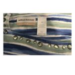 Alfred Dunner Womens Blue Green Striped Square Neck Embellished Neckline Size 2X Photo 2