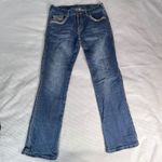 Cowgirl Tuff Co Extreme Barbed Wire Bootcut Blue Jeans Women Size 32x33 Western Photo 1