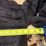 Trucloth Womens Striped Fuzzy Eyelash Knit Cardigan Sweater Sz L Black Size L Photo 7