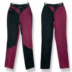 Vintage Western Ethics Jeans Vest Top Pants Country Maroon Black Women Two Tone Red Size undefined Photo 4