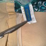 Maxine of Hollywood 1970s Teal Paisley Pinup Vintage Bathing Suit Swimsuit Sz 14 Photo 2