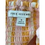 Pink White Orange Striped Tiered Maxi Dress Photo 7