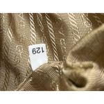Prada Canapa Jacquard Canvas & Leather Frame Satchel Tote Bag Brown Tan Vintage Photo 13