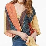 Polly & Esther 
Juniors' Printed Tie-Front Dolman-Sleeved Top Photo 0