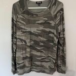 Buffalo David Bitton Long Sleeve Camo Tee Shirt Women's Size Medium Viscose Blend Photo 0