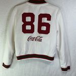 PacSun  Women's White Bomber Jacket with Red and Green Details Photo 3