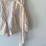 Forever 21 tan white strap short short with tie belt Photo 4