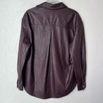 Saylor  Fabiana faux leather pullover top size S Photo 7